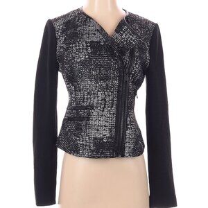 Andrew Marc x Richard Chai Silver Jacket Size 4 - Elegant and Sophisticated Stat